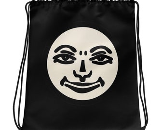 Rummikub Joker (Black) Drawstring Bag | Storage Bag for Rummikub Tiles and Trays (up to 13-inches) | Rummikub Travel Bag