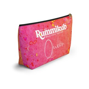 Pink Rummikub Rummikub Queen (pink Watercolor) Rummikub Tile Bag | Storage Bag for ...