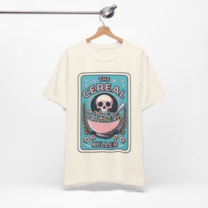 The Cereal Killer (Distressed) Tarot-Karte T-Shirt | Sarkastisches Tarot | Lustige Tarot | Humorvolles Tarot