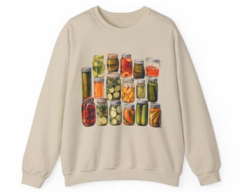 Pickle Sweatshirt Pickle Jar Collection Retro - Funny Pickle Lover Sweater Pickles Sweatshirt Foodie Cadeau voor haar Moederdag