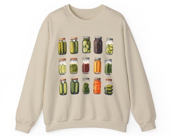 Pickle Sweatshirt Pickle Jar Collection Vintage - Funny Pickle Lover Sweater Pickles Sweatshirt Foodie Cadeau voor haar Moederdag