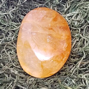 Golden Healers Quartz Palm Stone