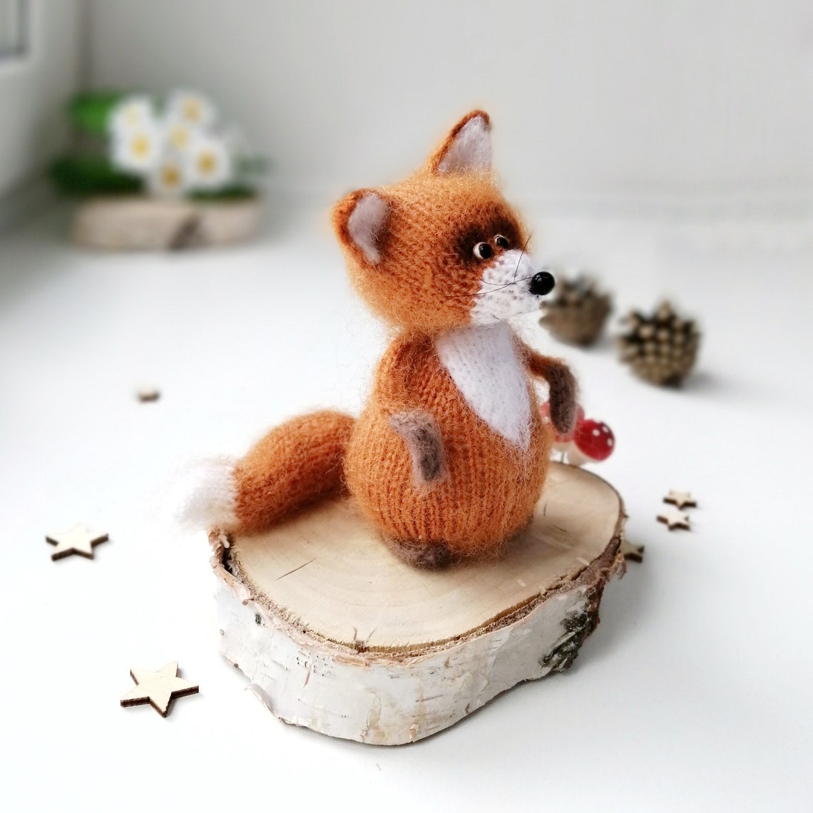 Knitted Frankie the Fox Knitted fox knitted pattern cute Etsy