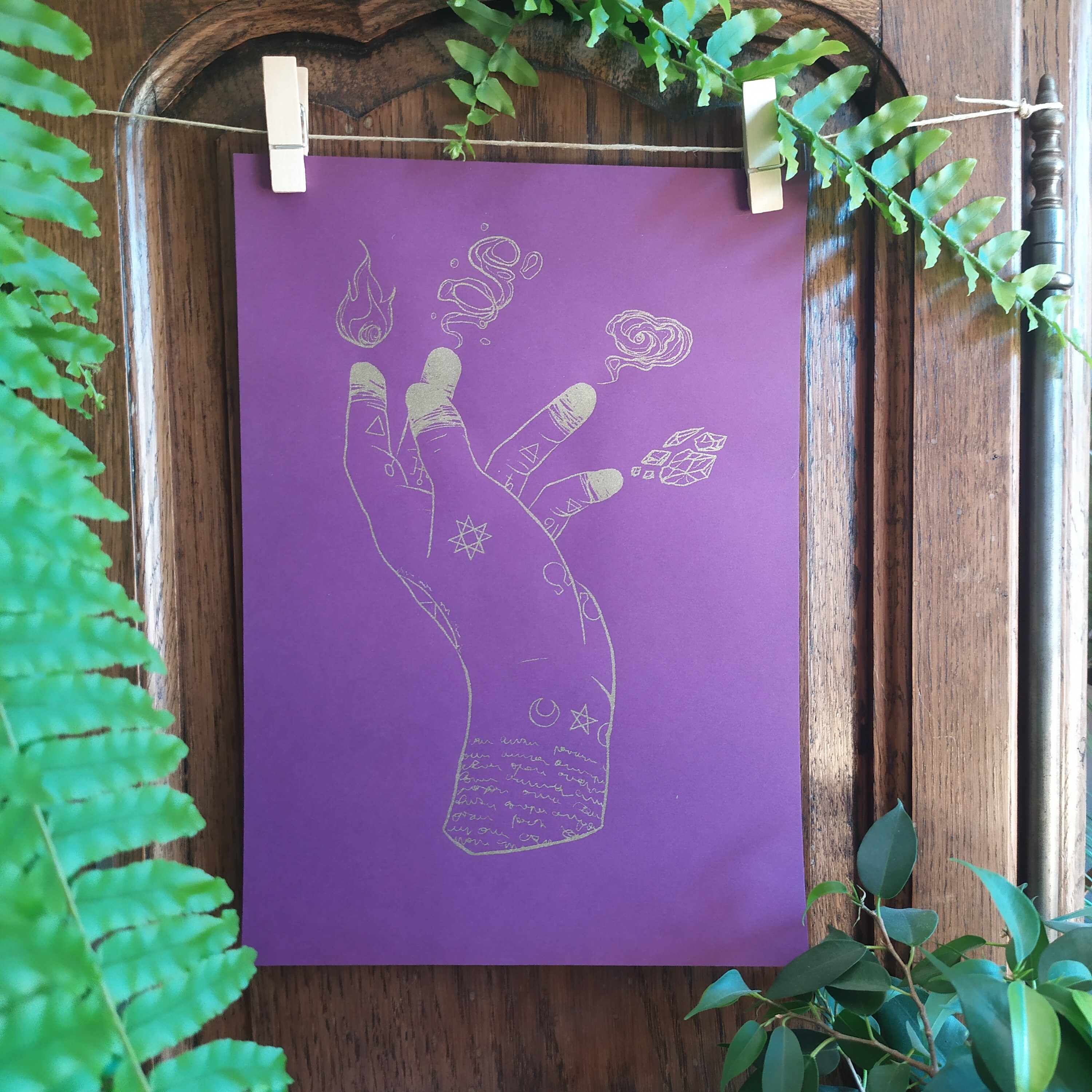 Sérigraphie La Main de La Sorcière