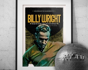 Billy Wright | Wolves FC | Fine Art Print