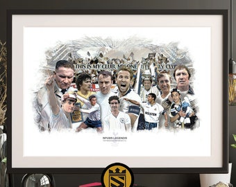Tottenham Hotspur FC / Leyendas / Impresión de bellas artes