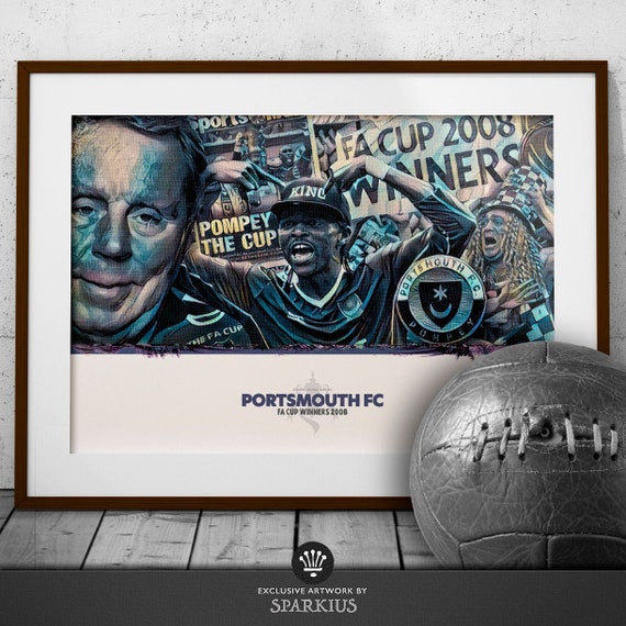 Portsmouth FC Print Kanu FA Cup 2008 Final Print
