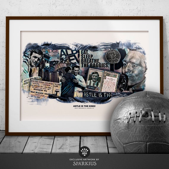 framed print West Bromwich Albion 2020 Championship runners-up