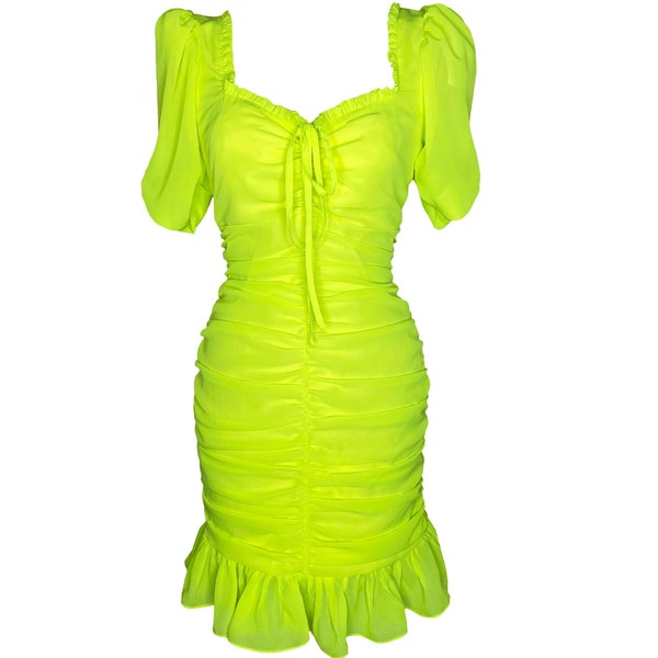 Neon Dress Etsy UK