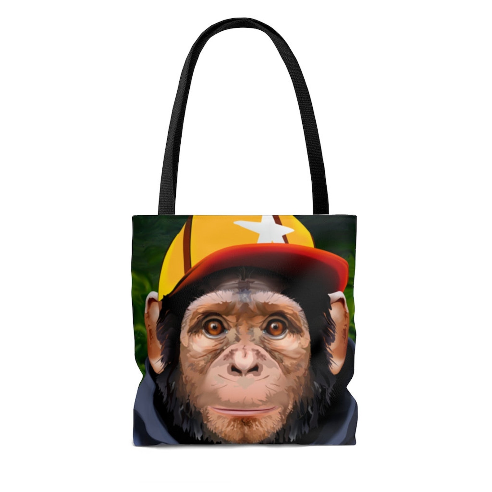 Cheeky Monkey Tote Bag Monkey Gifts Original Art Tote AOP Etsy