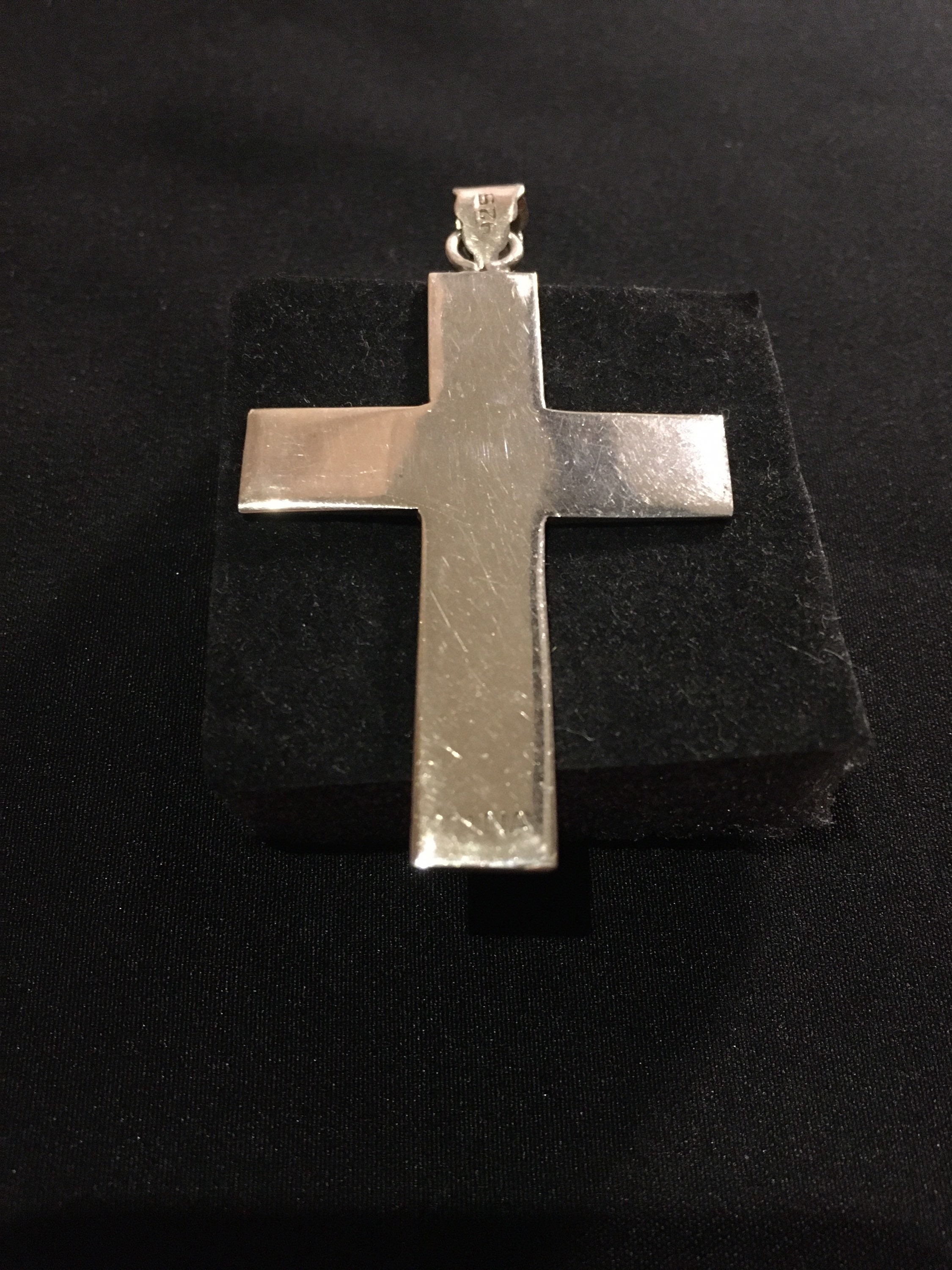 Large silver cross Etsy