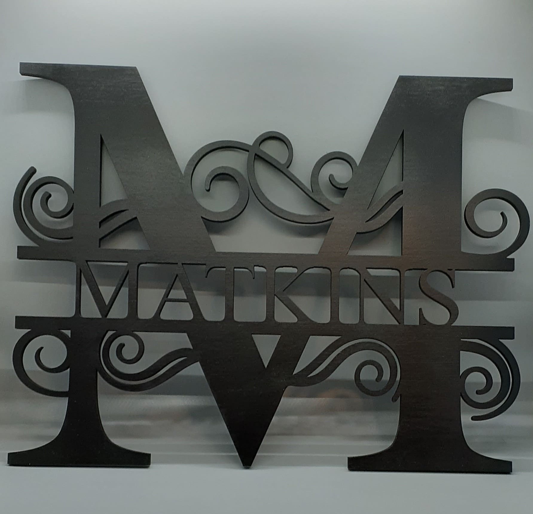 Split Letter Monogram - Etsy