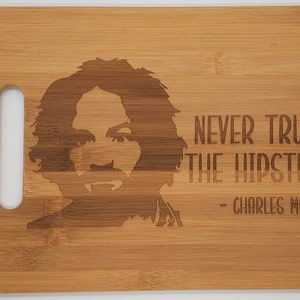 Charles Manson cutting board