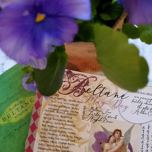 Beltane Printable Grimoire Page