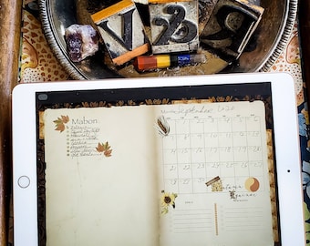 Mabon V&R Ephemera Set #3 | Digital Sticker sheet | Book of Shadows | Planner Journal Grimoire | ipad goodnotes noteshelf
