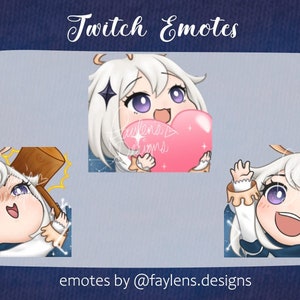 Ready to Download Paimon Twitch Emotes! (group 1)