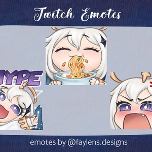 Ready to Download Paimon Twitch Emotes! (group 2)