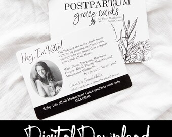 Digital Postpartum Grace Affirmation Cards | DIGITAL FILE ONLY