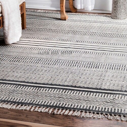 Square Cotton Area Rug Block Printed Rug / Carpet Area Rug Etsy