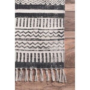 Square Cotton Area Rug, Block Printed Rug / Carpet, Area Rug 4X4 Feet ...