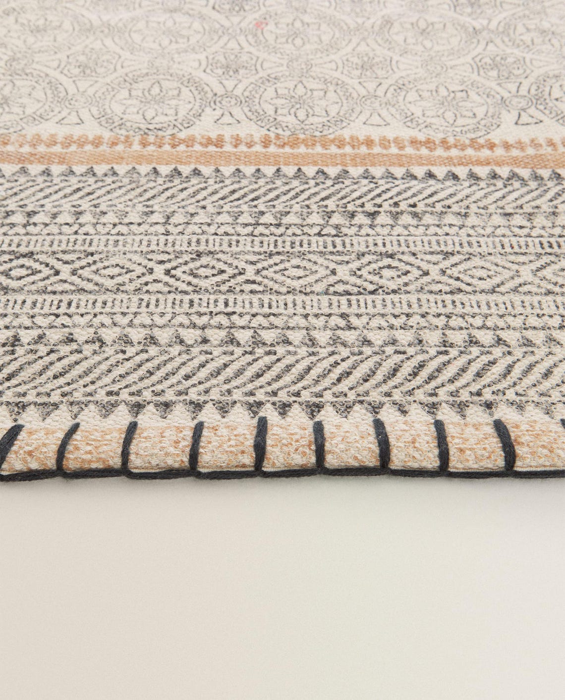 2x12 Ft Cotton Rug Runner / Yoga Mat / Kitchen Runner / Stair Runner