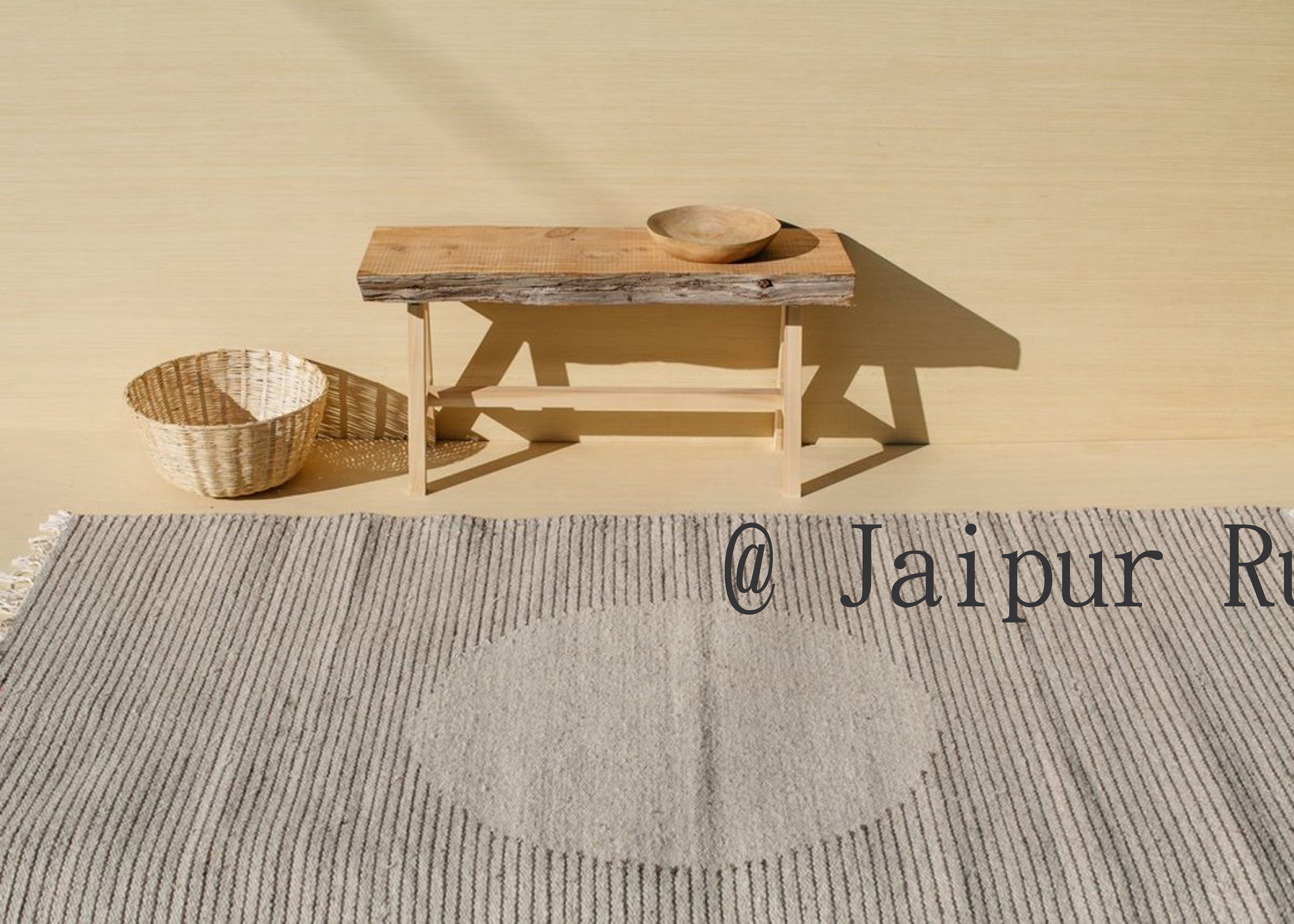 Square cotton rug 4x4 feet / 5x5 feet /6x6 feet / 7x7 feet / 8x8 feet