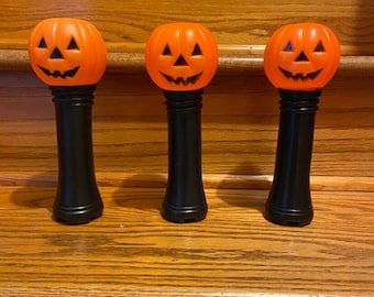 Vintage pumpkin light up flashlight blow molds (price for 1)