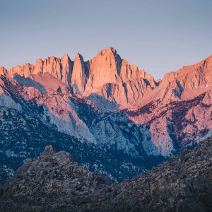 Mount Whitney at Sunrise Photographic Print