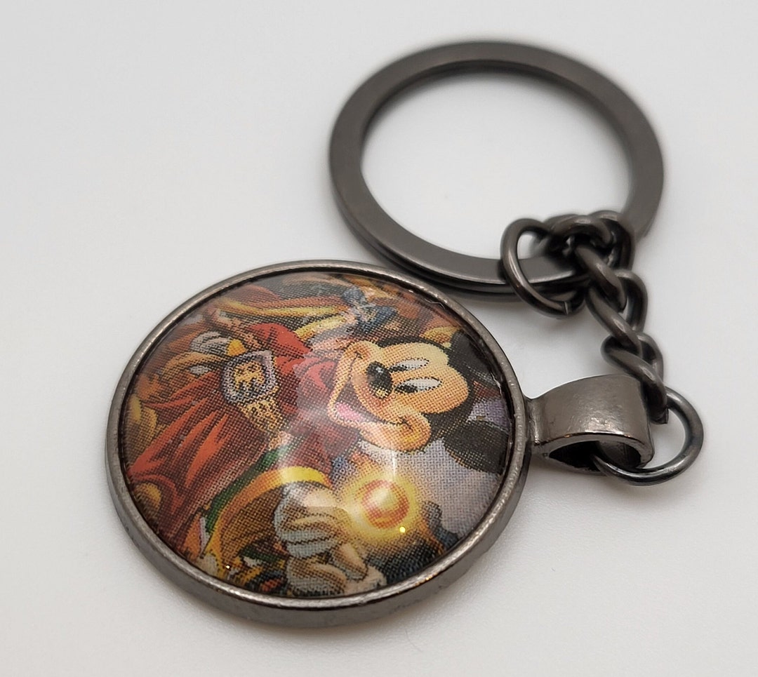 Mickey Keychain Comic Pendant Unique Handmade - Etsy