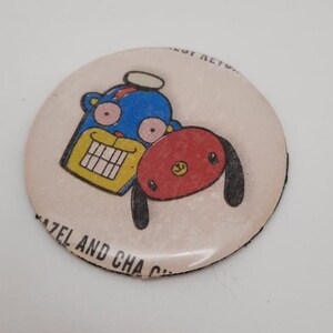 Hazel and ChaCha Magnet 1.5 Inch Comic Unique Handmade