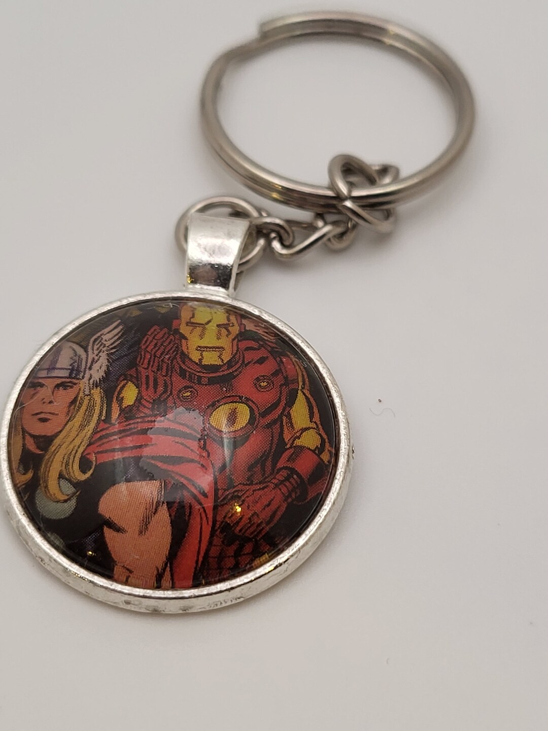 Iron Man Thor Keychain Comic Pendant Unique Handmade - Etsy