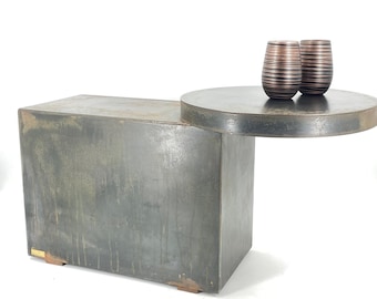 Table basse industrielle / table d'appoint / table design / banc