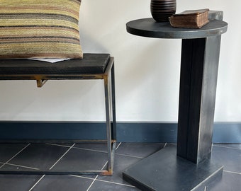 Industrial coffee table | Metal side table | Unique design
