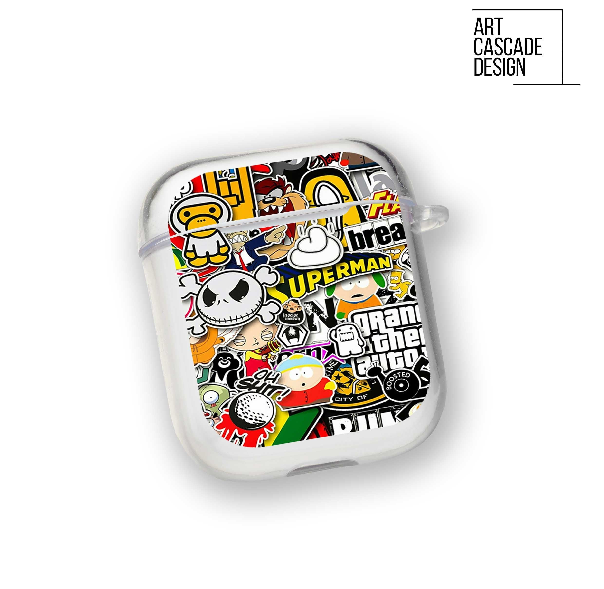Stickebombing Airpods Pro Case Stickers Airpods 2 Case Cool Etsy