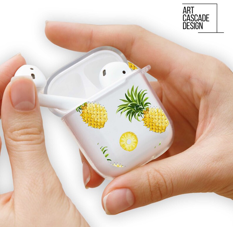Pineapple Airpods 2 Case Fruit Airpods Case Cute Airpod Case Etsy