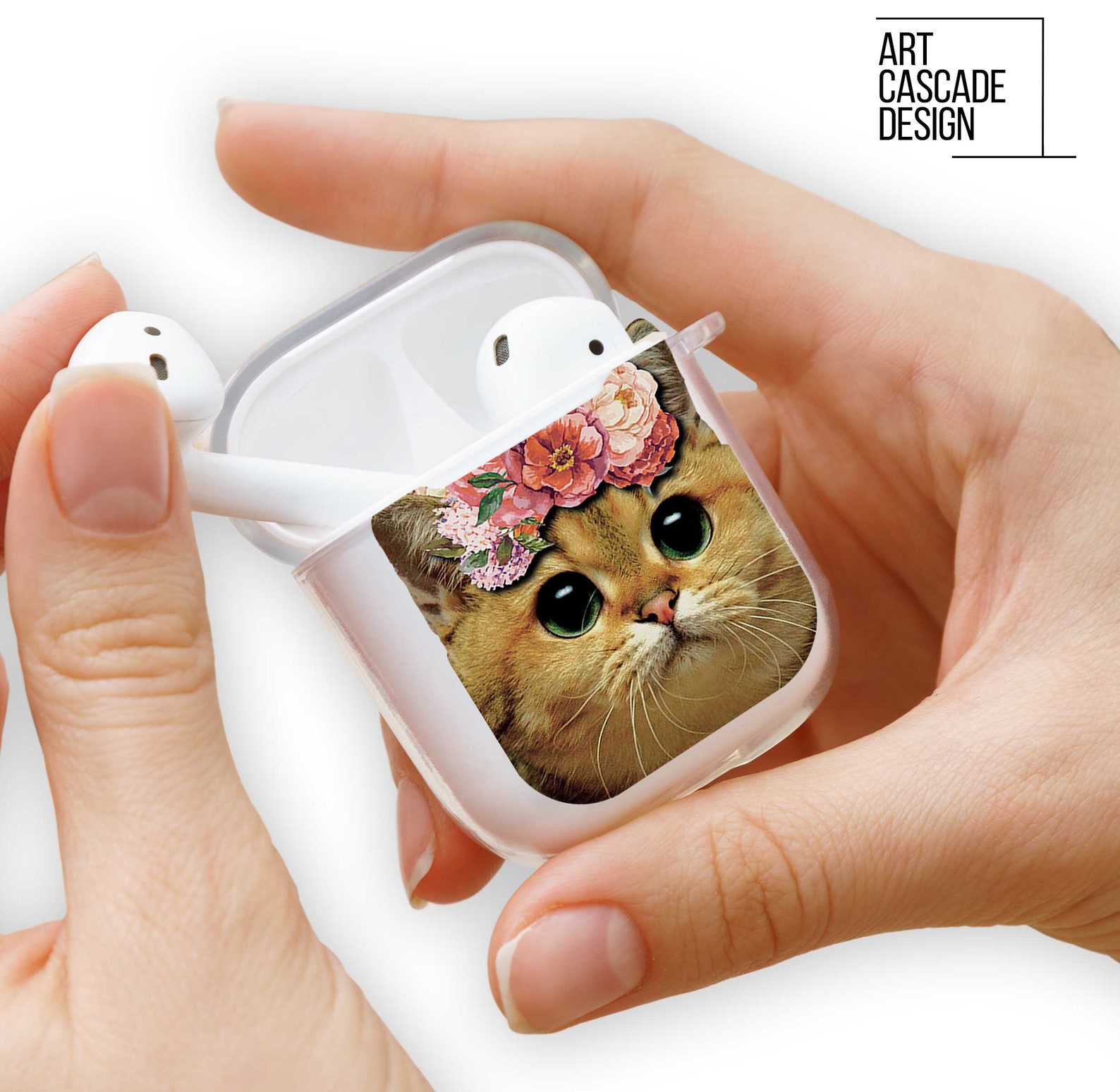 Cat Airpods Pro Case Kitten Airpods 2 Case Cute Airpods Case Etsy