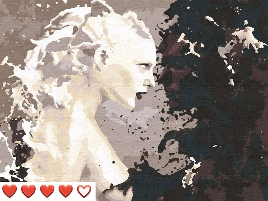 Paint by Number Black and White Paint by Numbers Kit Modern - Etsy