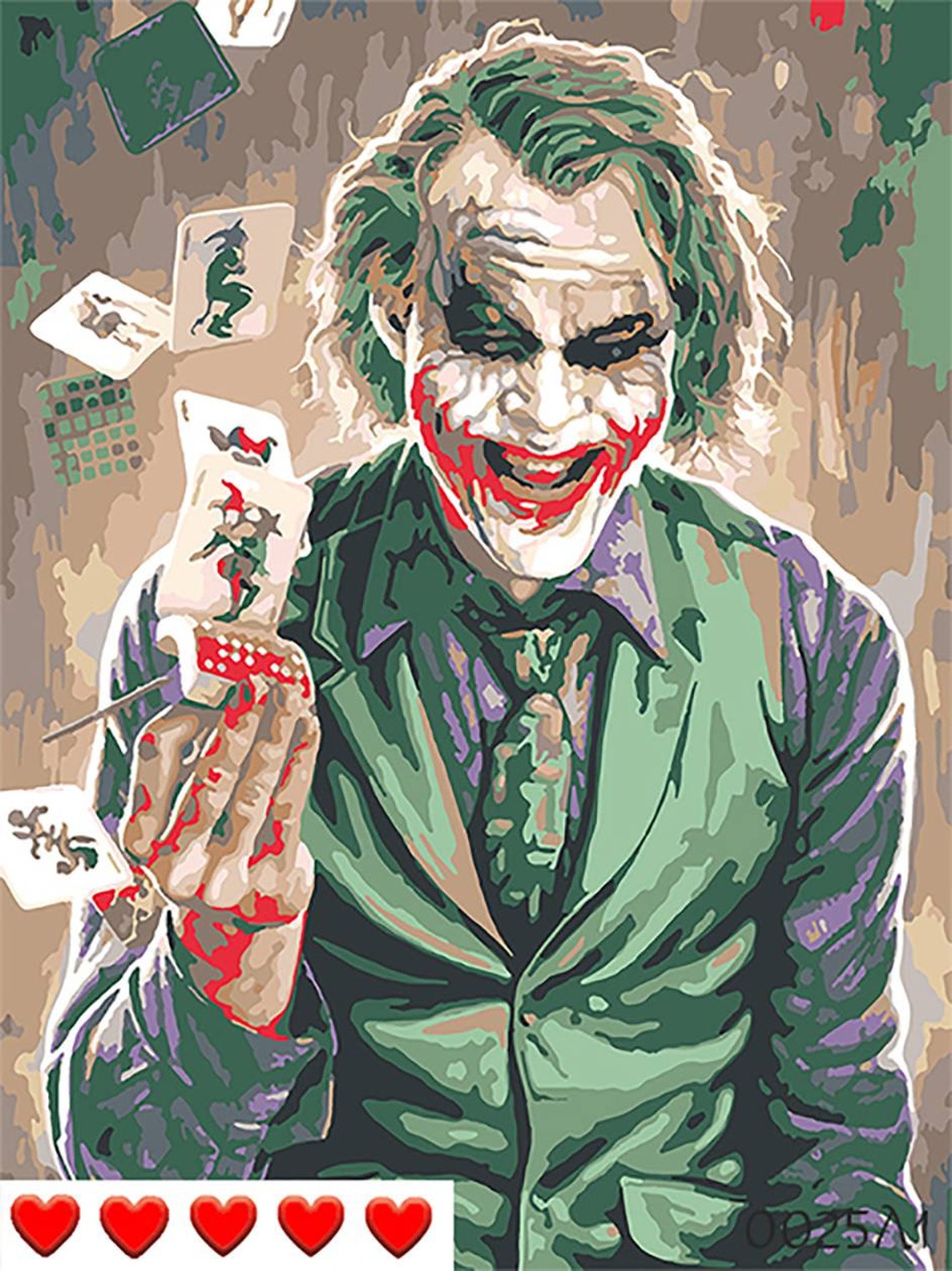 Joker Paint by Number kit diy Painting by numbers for adult Etsy