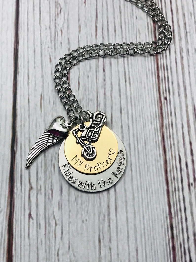 Memorial Necklace Memorial Jewelry Loss of Brother. Always Etsy