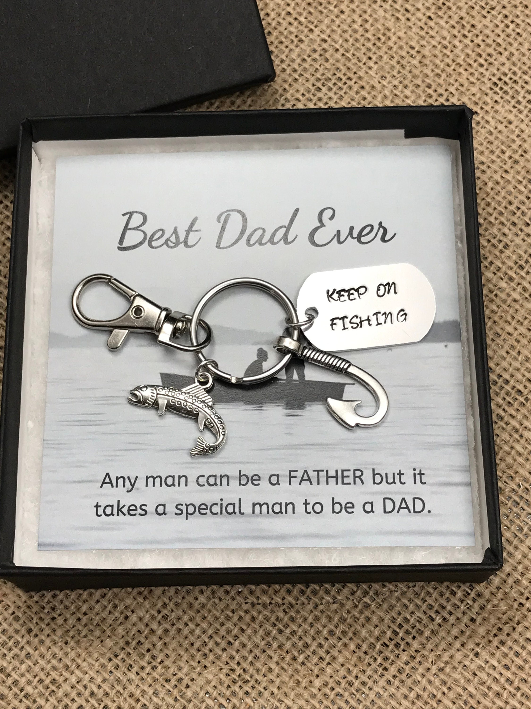 Father's Day Gift Keychain Hook Fish Love You Dad Keyring Key Chain Jewelry _7 Father's Day Gift Keychain Hook Fish Love You Dad Keyring Key Chain Jewelry _7