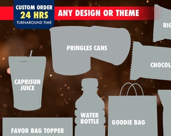 Custom Party Printables: Personalized Favor Labels (Digital Download)