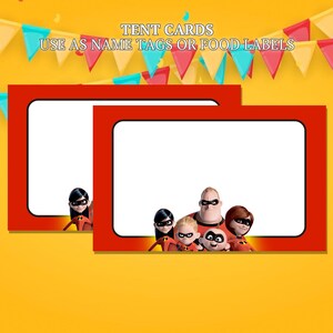 The Incredibles Party Printables, Incredibles Birthday Decor and Favors ...