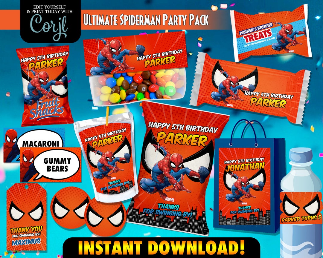 Amazing Spiderman Printable Spiderman Birthday Decoration Superhero amazing-spiderman-printable-spiderman-birthday-decoration-superhero
