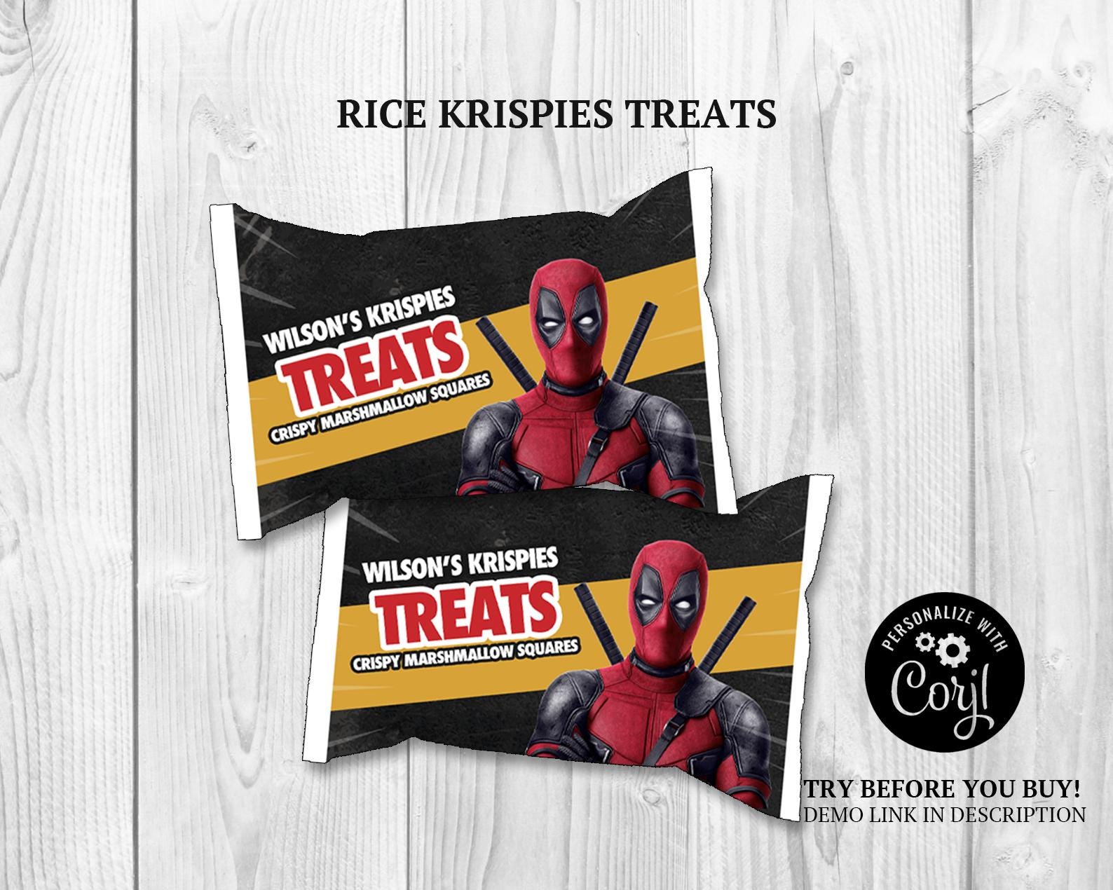 Deadpool Party Printables: DIY Labels, Wrappers, Tags (instant Download ...