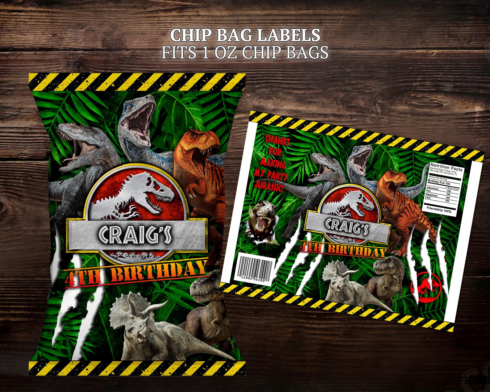 Jurassic Party Printables, Dinosaur Birthday Party, Printable ...