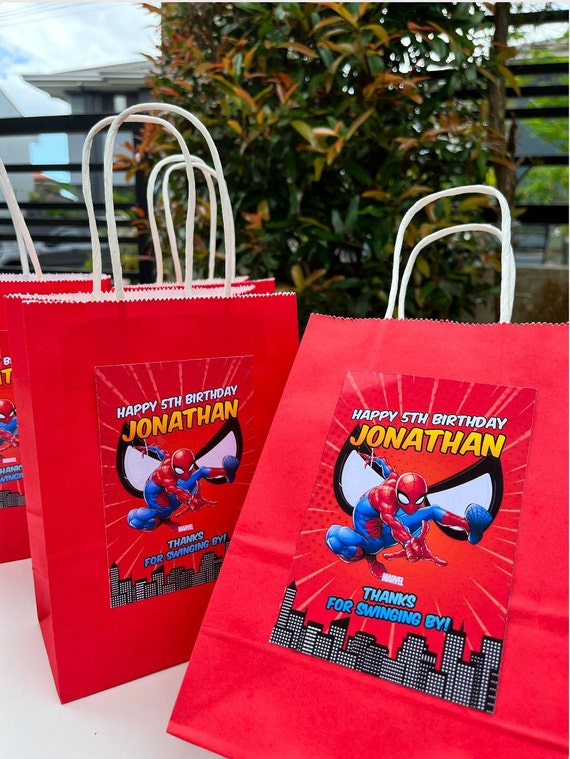 15 Pack Spiderman Party Favors - Coloring Books, Crayons & Stickers With Loot Bags