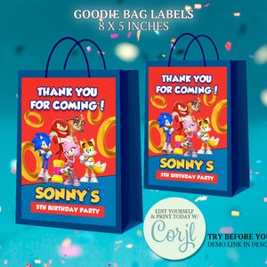 Five Nights at Freddy's FNAF Party Favor Bags Perfect for Birthday Parties  Favors Goodie Goody Loot Treat Gift Printable 