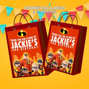 The Incredibles Party Printables, Incredibles Birthday Decor and Favors ...