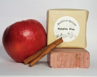 APPLE PIE - bar soap - handmade - soap- apple, oat soap - 2 sizes: 1 oz and 5 oz - Shea butter- goats milk - apple pie - gift - eco friendly