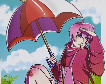 Parasol Kirby gijinka ~ A5 Print